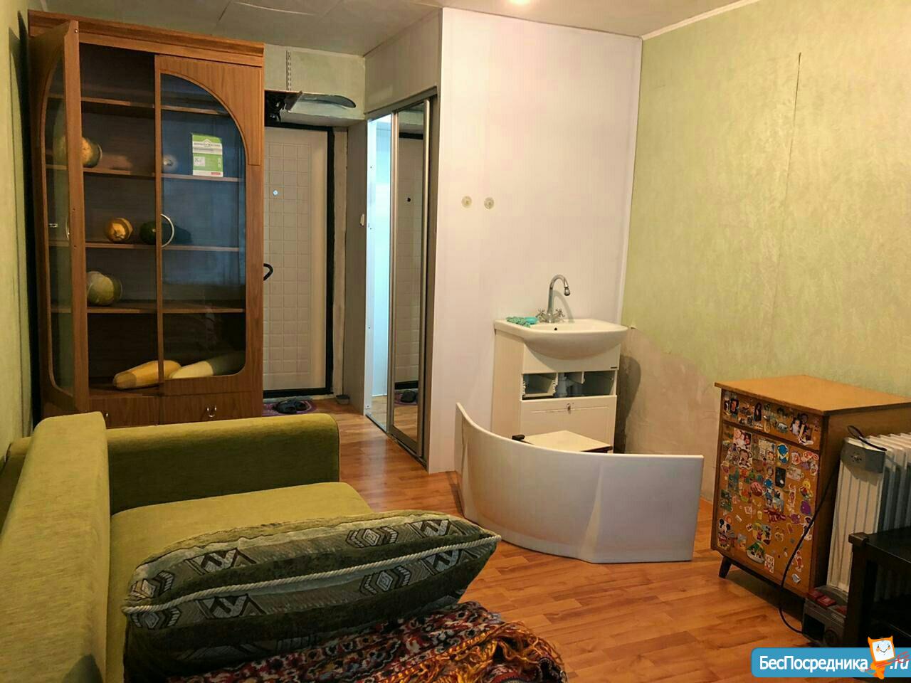 Комната в общежитии с санузлом в комнате